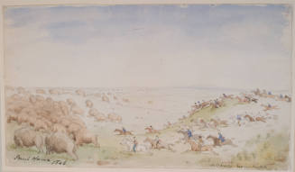 Metis Chasing the Main Buffalo Herd