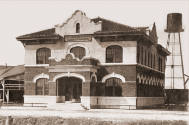 Lutcher & Moore Lumber Company office building on the Sabine River, Orange, Texas, 1913