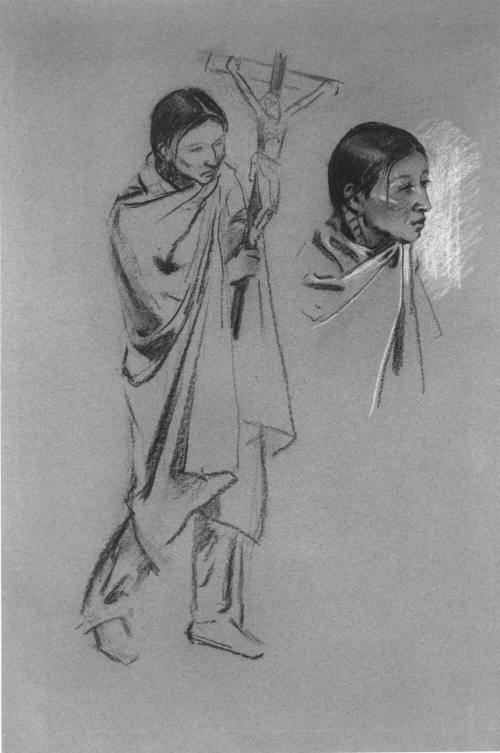 Indian with Crucifix