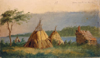 Indian Encampment on Big Bay at Owen Sound