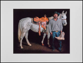 Clyde Coulter, Steer Wrestler, Mesquite, Texas