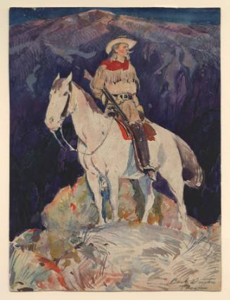 Buffalo Bill Cody on White Horse