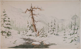 A Winter Scene in the Rockies