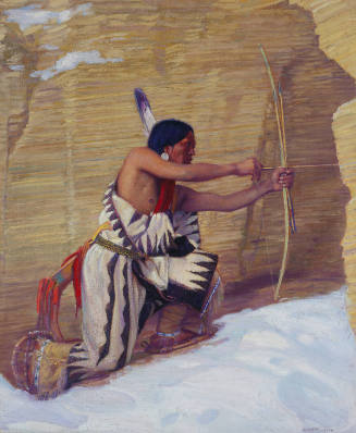 Kneeling Figure with Bow and Arrows