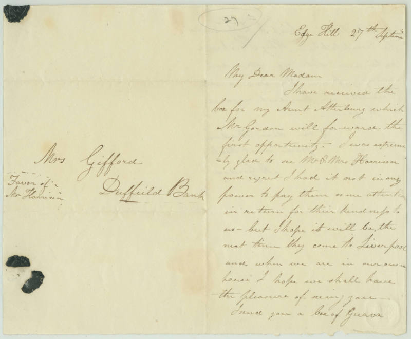 My Dear Madam [Euphemia Gifford]