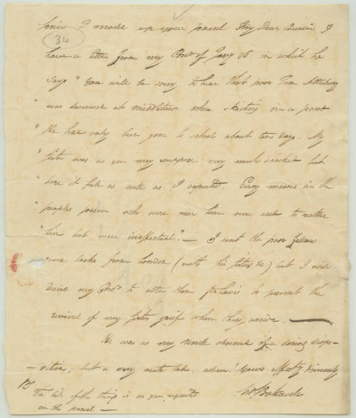 [Letter to Miss Gifford]