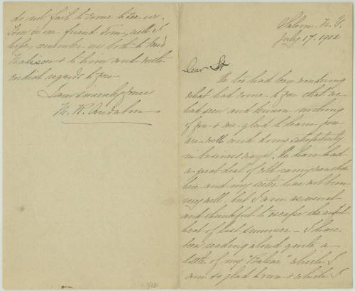 Dear Sir [Patrick F. Madigan]