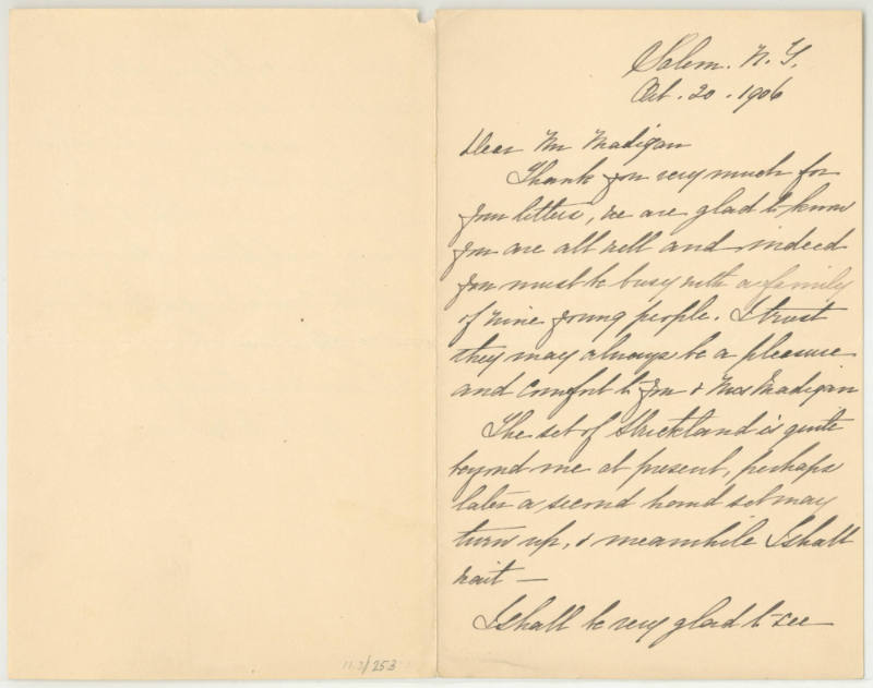 Dear Mr. Madigan [Partick F. Madigan]