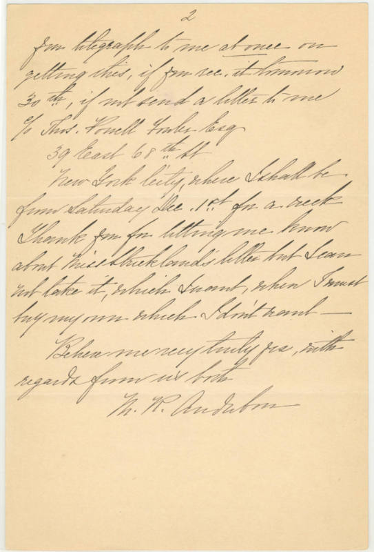 Dear Mr. Madigan [Partick F. Madigan]