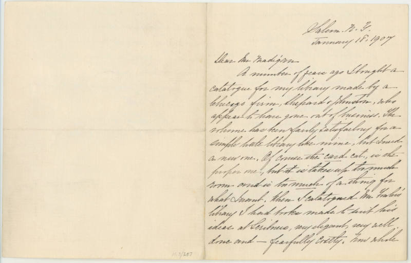 Dear Mr. Madigan [Partick F. Madigan]