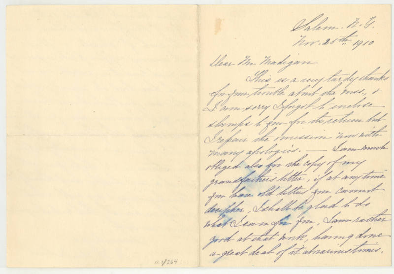 Dear Mr. Madigan [Partick F. Madigan]