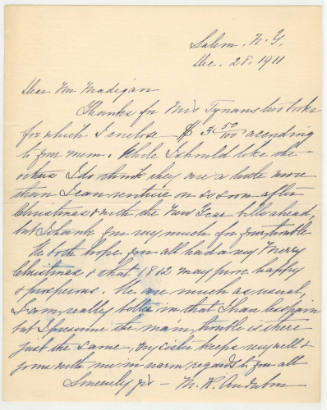 Dear Mr. Madigan [Partick F. Madigan]