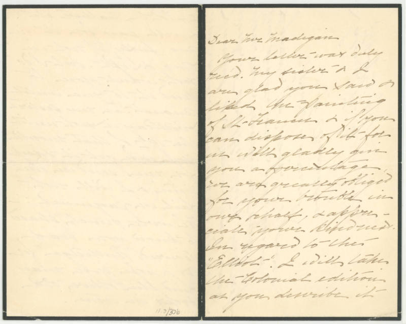 Dear Mr. Madigan [Partick F. Madigan]