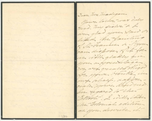 Dear Mr. Madigan [Partick F. Madigan]