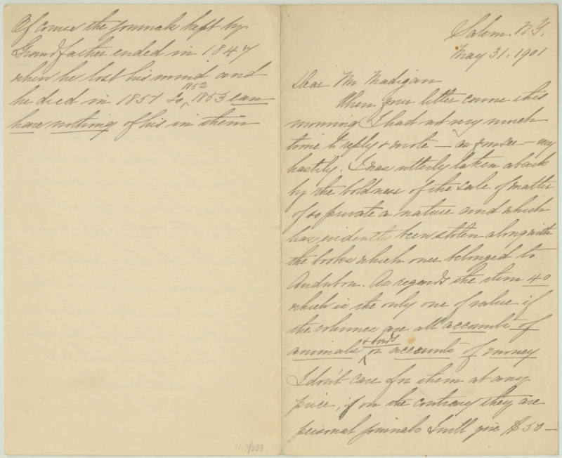 Dear Sir [Patrick F. Madigan]