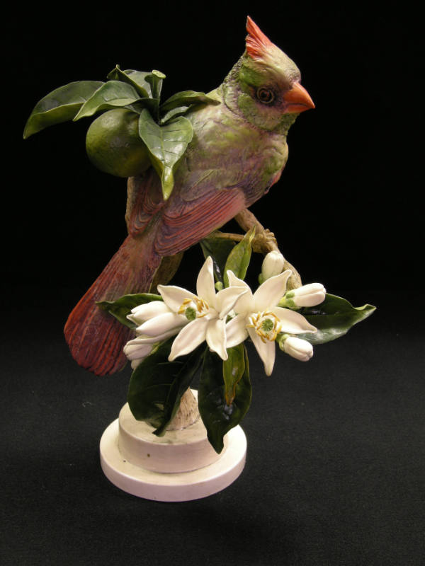 Virginian Cardinals and Orange Blossom