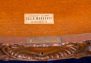 Manufacturer's Label in drawer interior