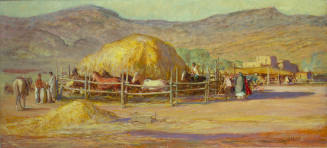 Threshing Wheat at the Pueblo