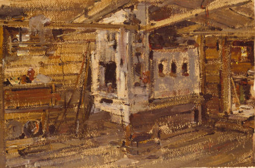 Interior of Russian Hut