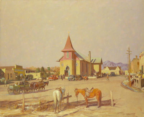 Guadalupe Church Plaza, Taos