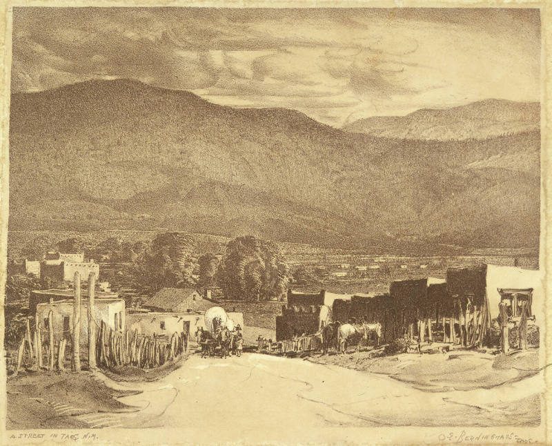 A Street in Taos, New Mexico