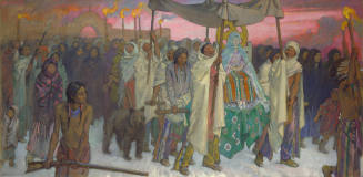 Christmas Eve Procession, Leaving the Church