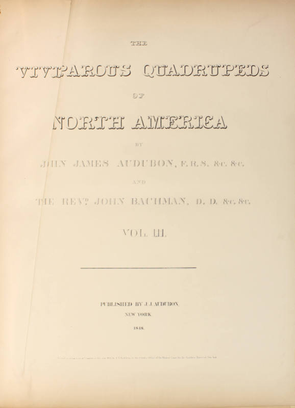 The Viviparous Quadrupeds of North America