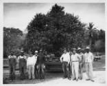 H.J. Lutcher Stark (1887-1965) with group at Shangri La, Orange, TX circa 1940