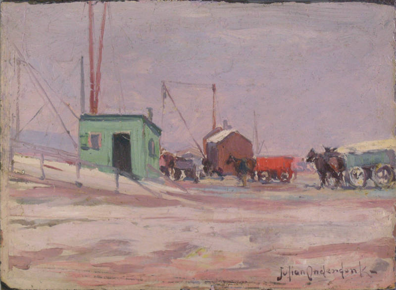 Noontime on the Docks, Hudson River and 85th Street