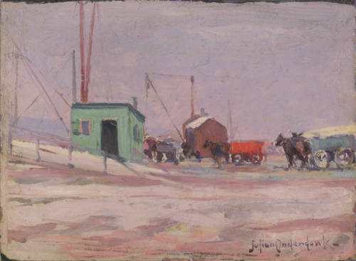 Noontime on the Docks, Hudson River and 85th Street