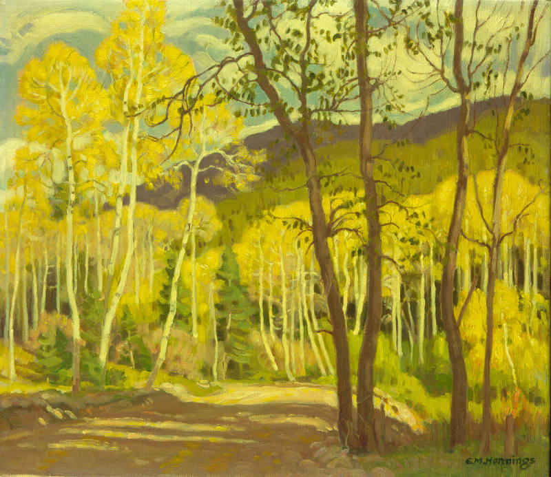 Sunlit Aspens