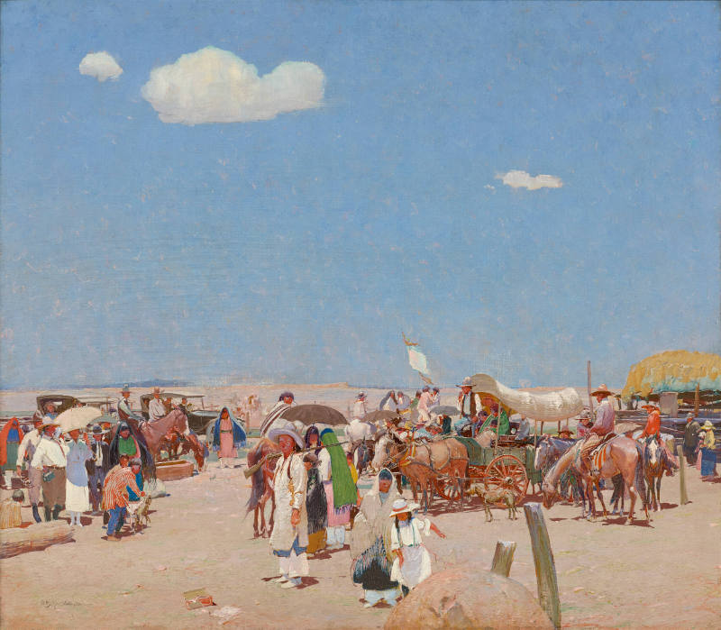 Fiesta Crowds, San Juan, New Mexico