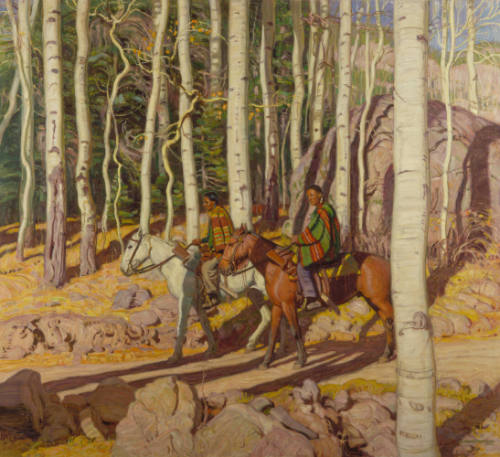 Indian Hunters Amongst Aspen