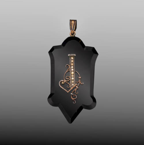 Mourning Jewelry Pendant