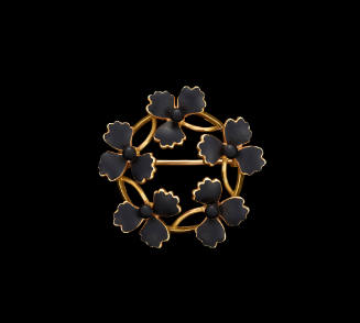 Mourning Jewelry Brooch
