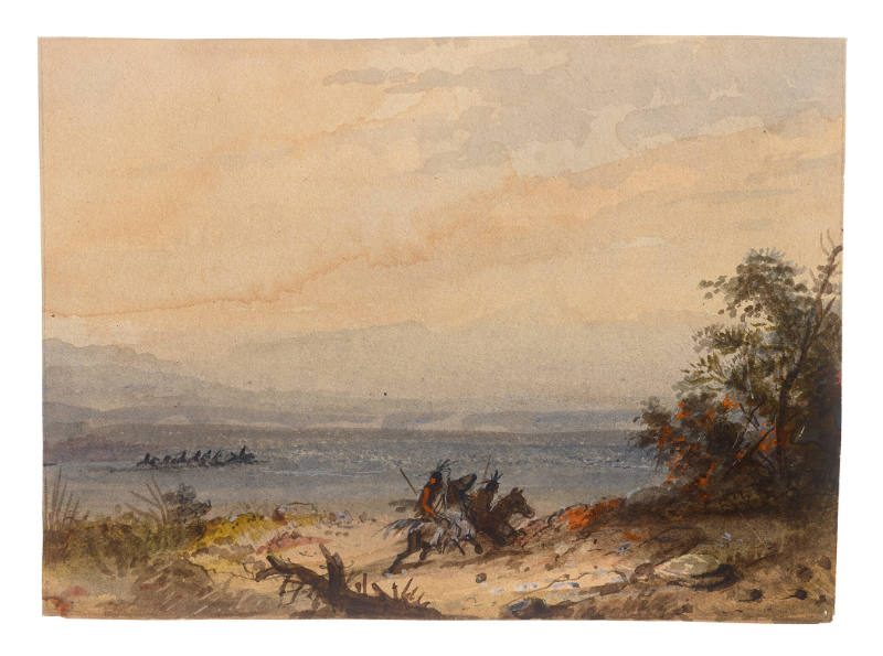 Shoshones Escaping from Hostile Indians