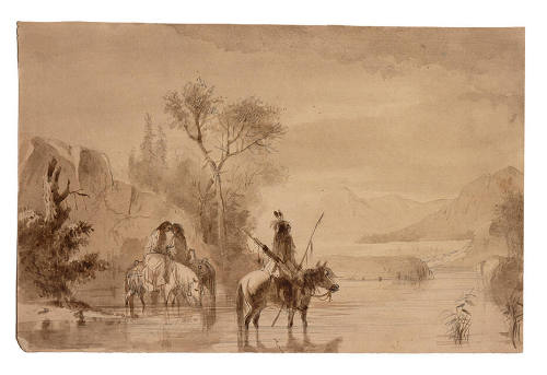 Indians Watering their Horses