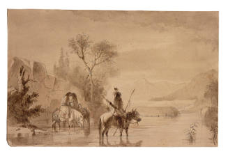Indians Watering their Horses