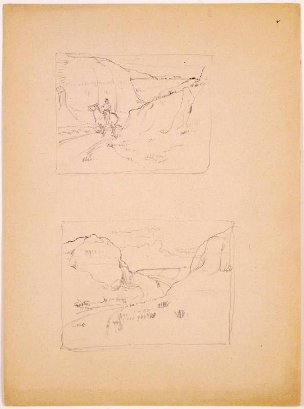 Mountain Pass with Horseman