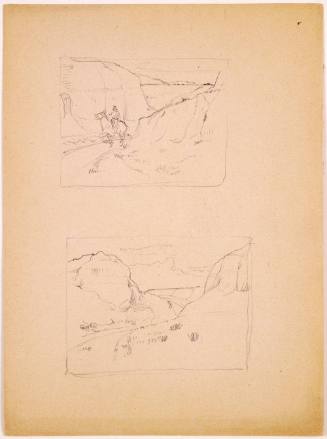 Mountain Pass with Horseman