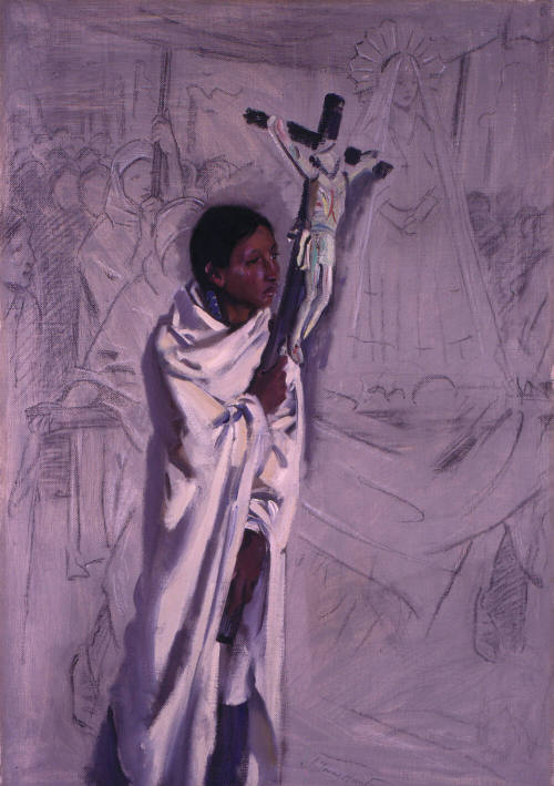 Indian with Crucifix
