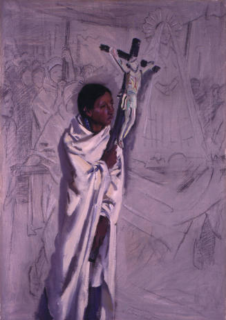 Indian with Crucifix