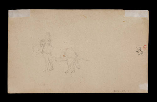 Sketch of decorated dog