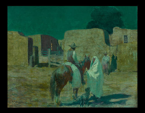A Corner in Taos—Moonlight