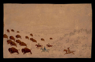 Metis Chasing the Main Buffalo Herd