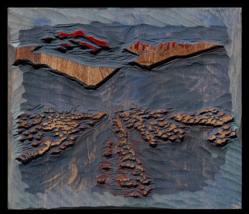 Bound for Taos (Purple Wood Block)