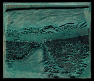 Bound for Taos (Green Wood Block)