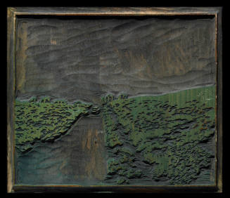 Bound for Taos (Green Wood Block)