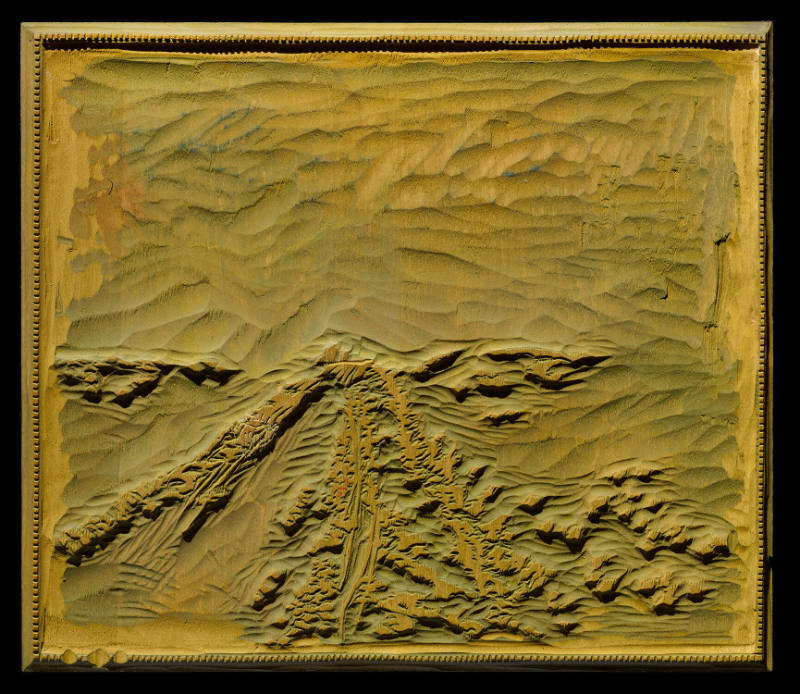 Bound for Taos (Ochre Wood Block)