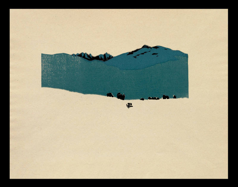 Bound for Taos, Blue and Black Proof